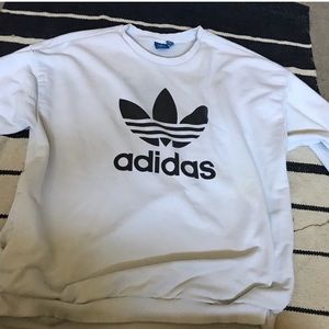 White Adidas Sweatshirt